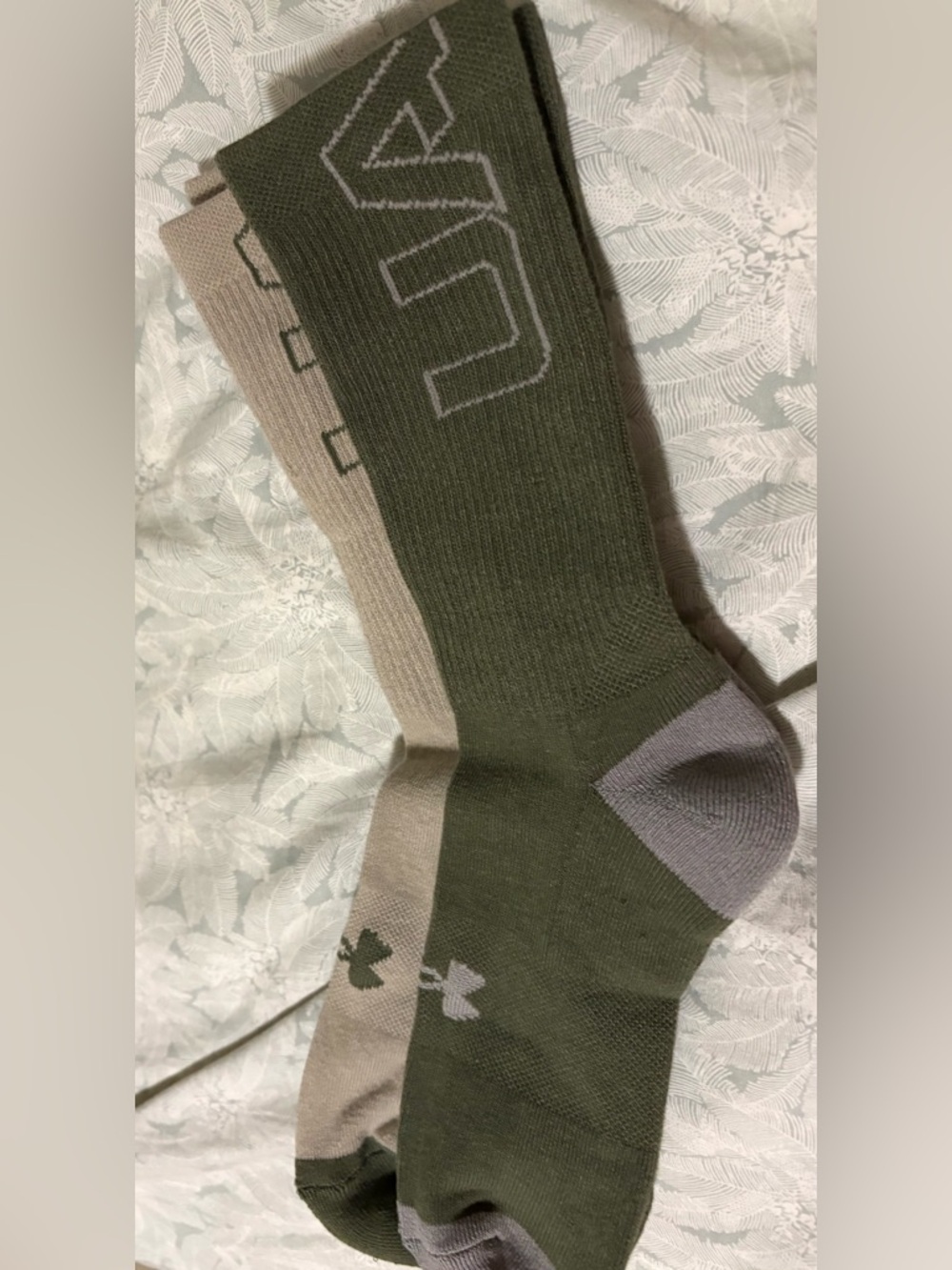 Under Armour Men’s Athletic Crew Socks - Olive & Khaki